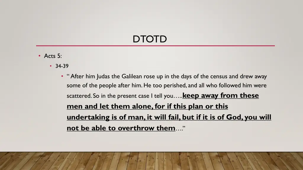 dtotd 2