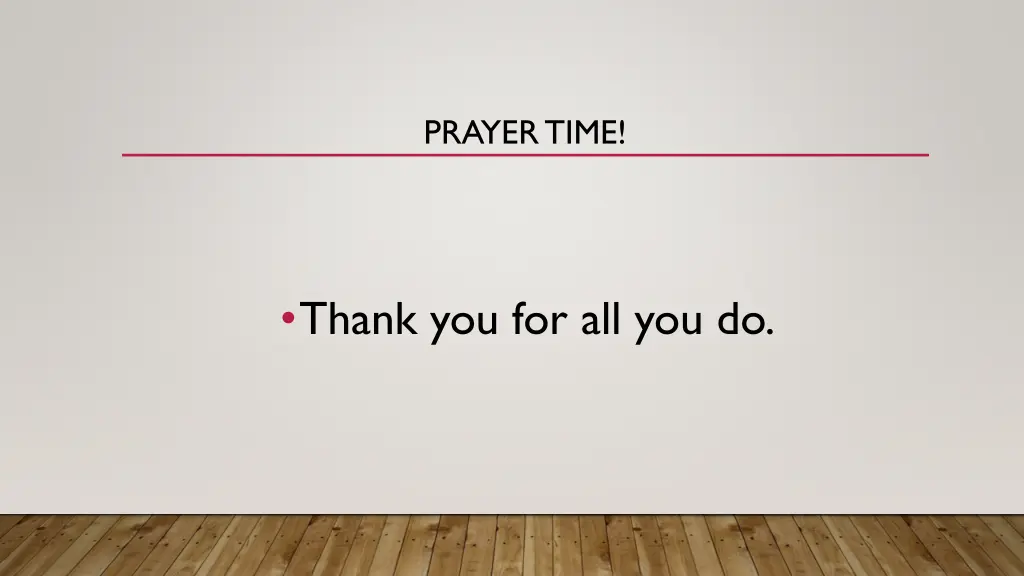 prayer time
