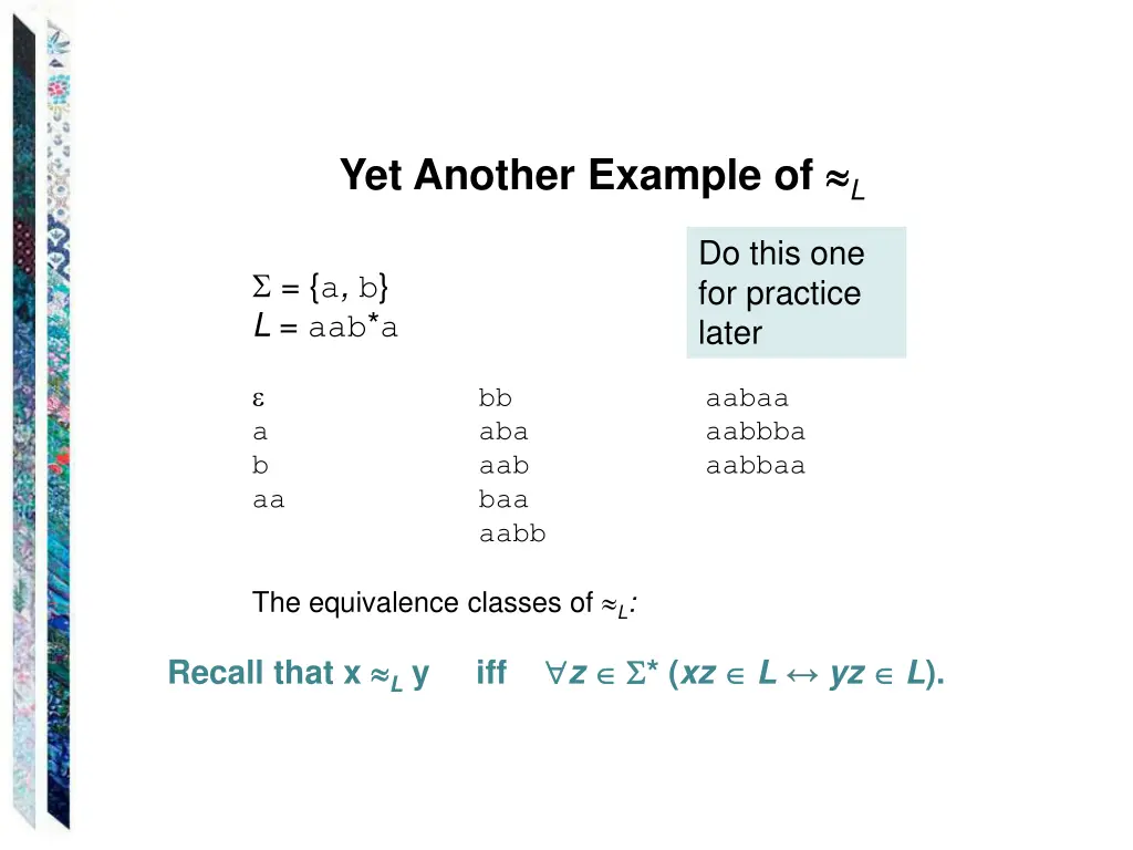 yet another example of l