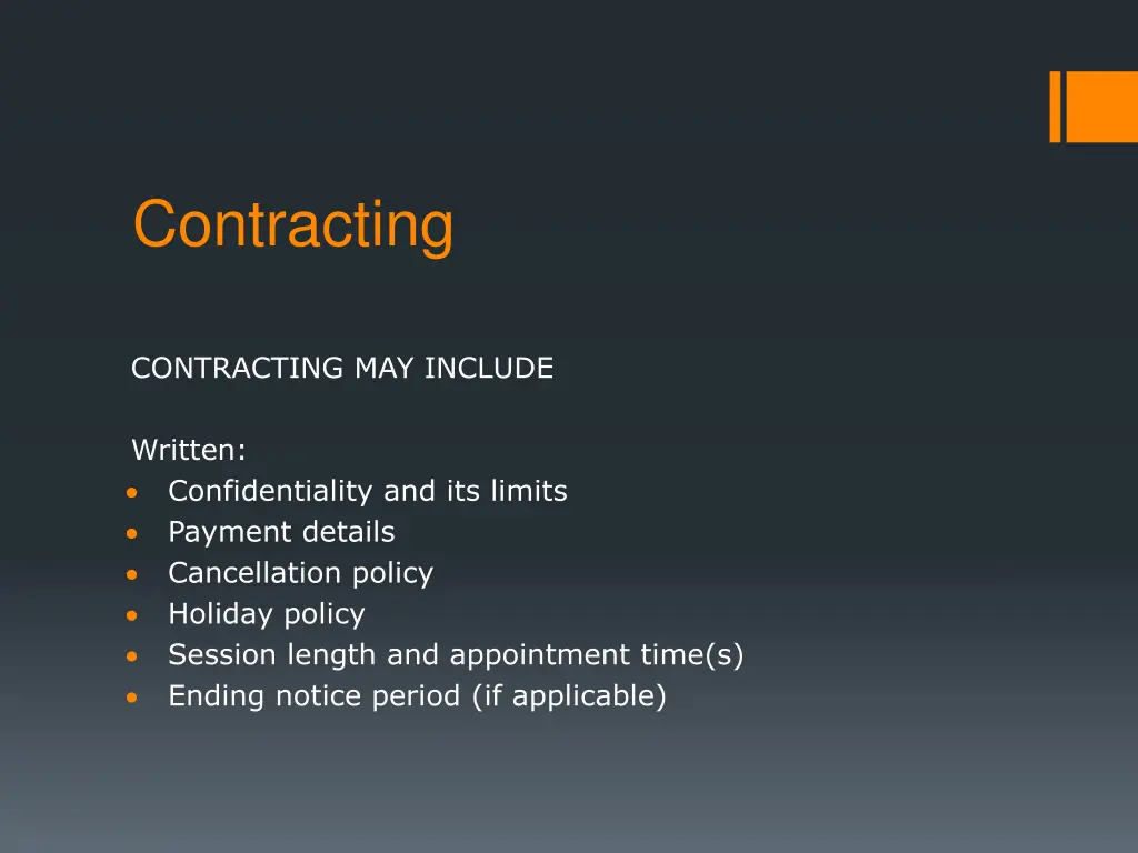 contracting