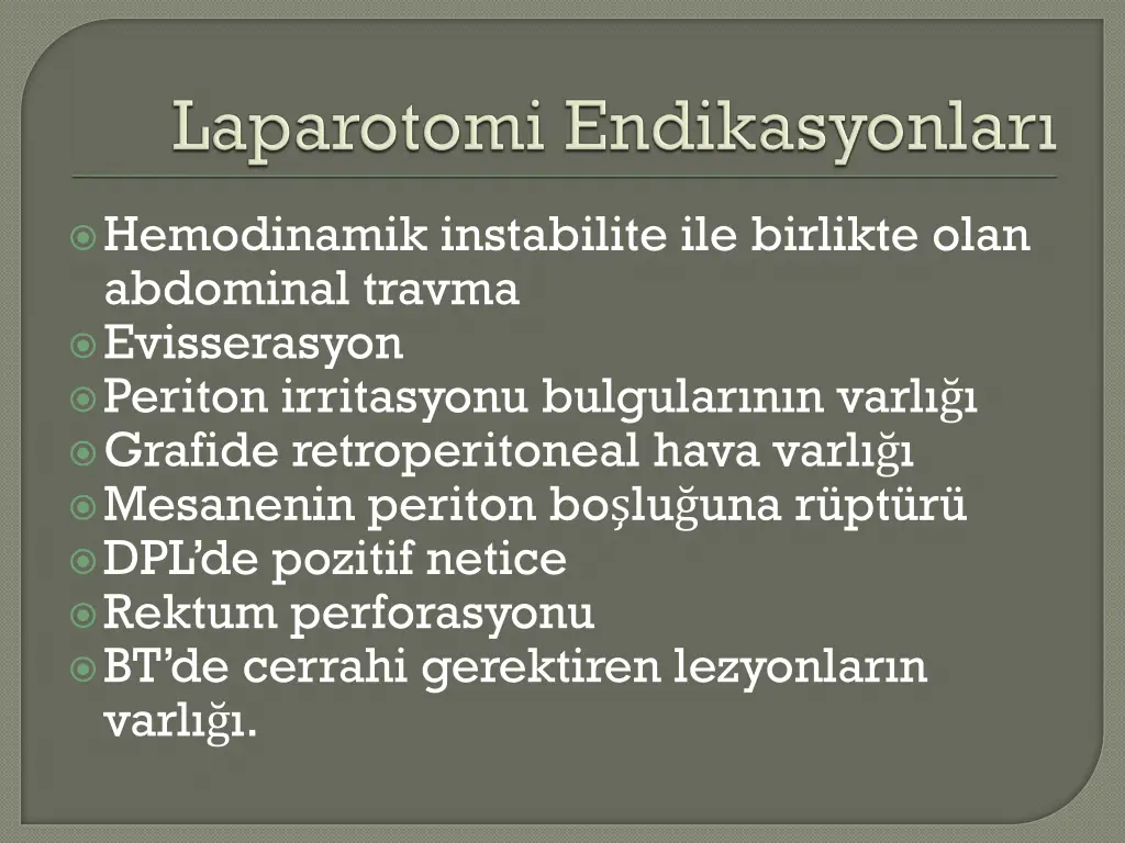 hemodinamik instabilite ile birlikte olan