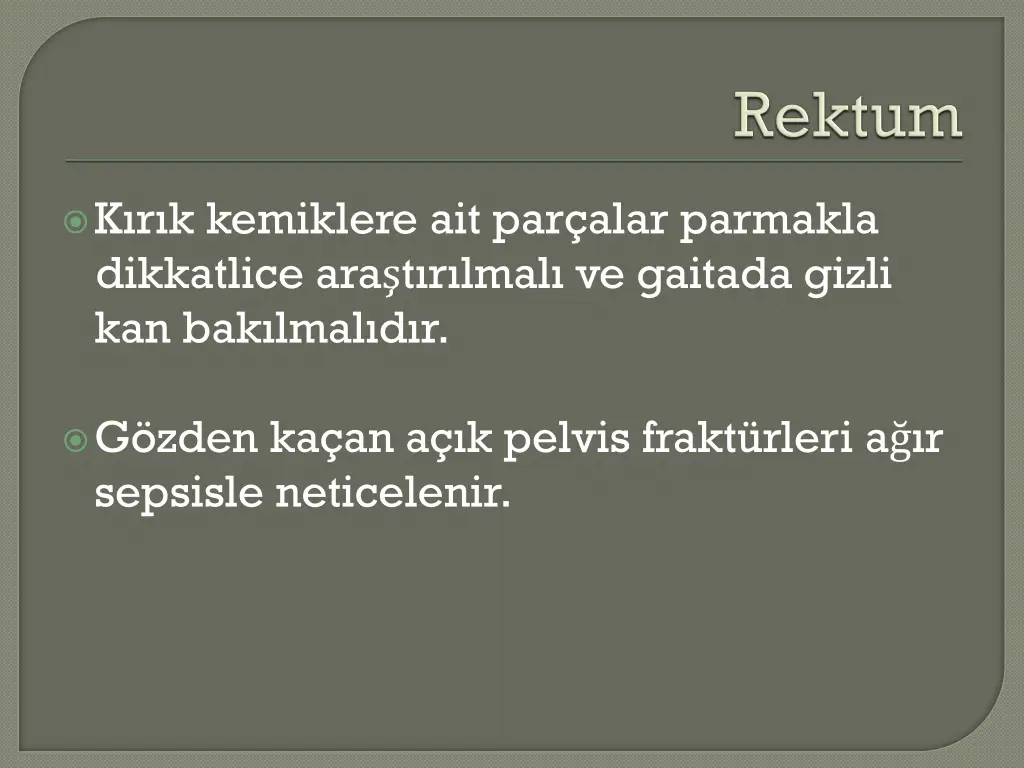 k r k kemiklere ait par alar parmakla dikkatlice