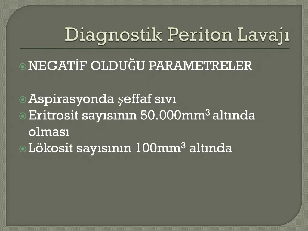 negat f oldu u parametreler