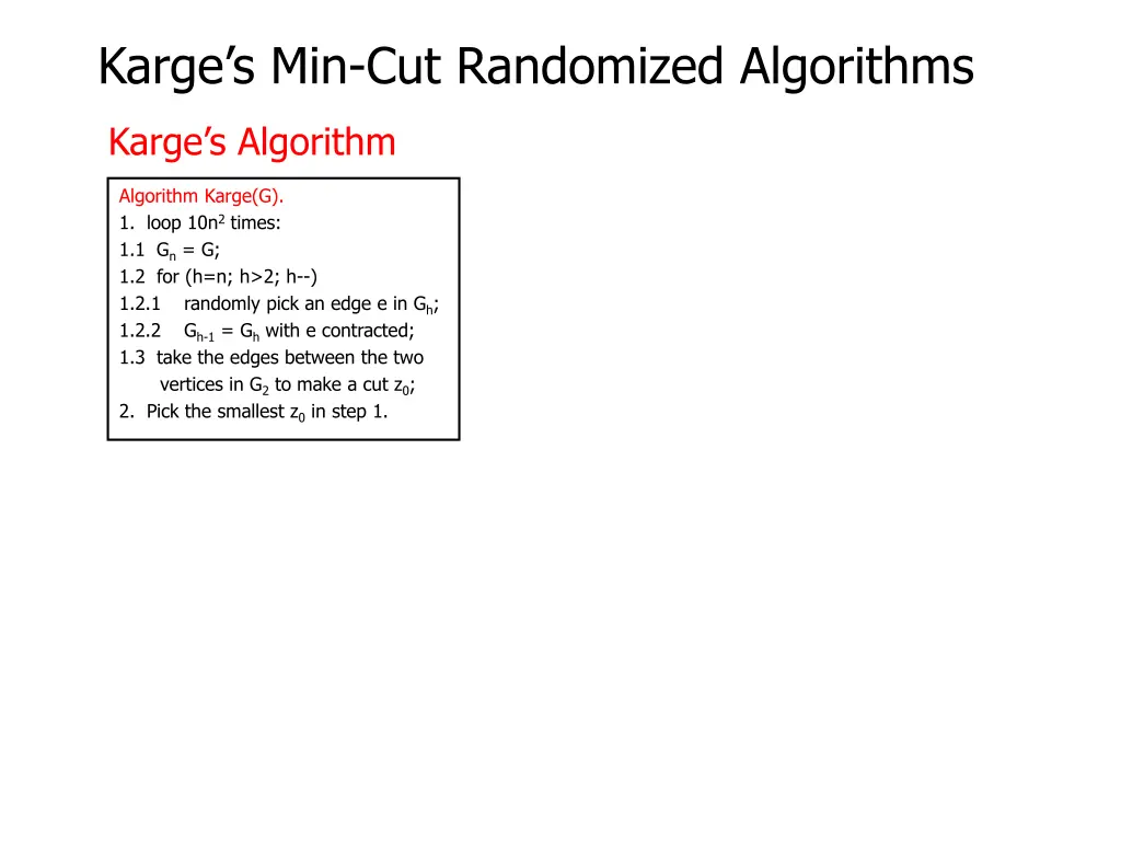 karge s min cut randomized algorithms