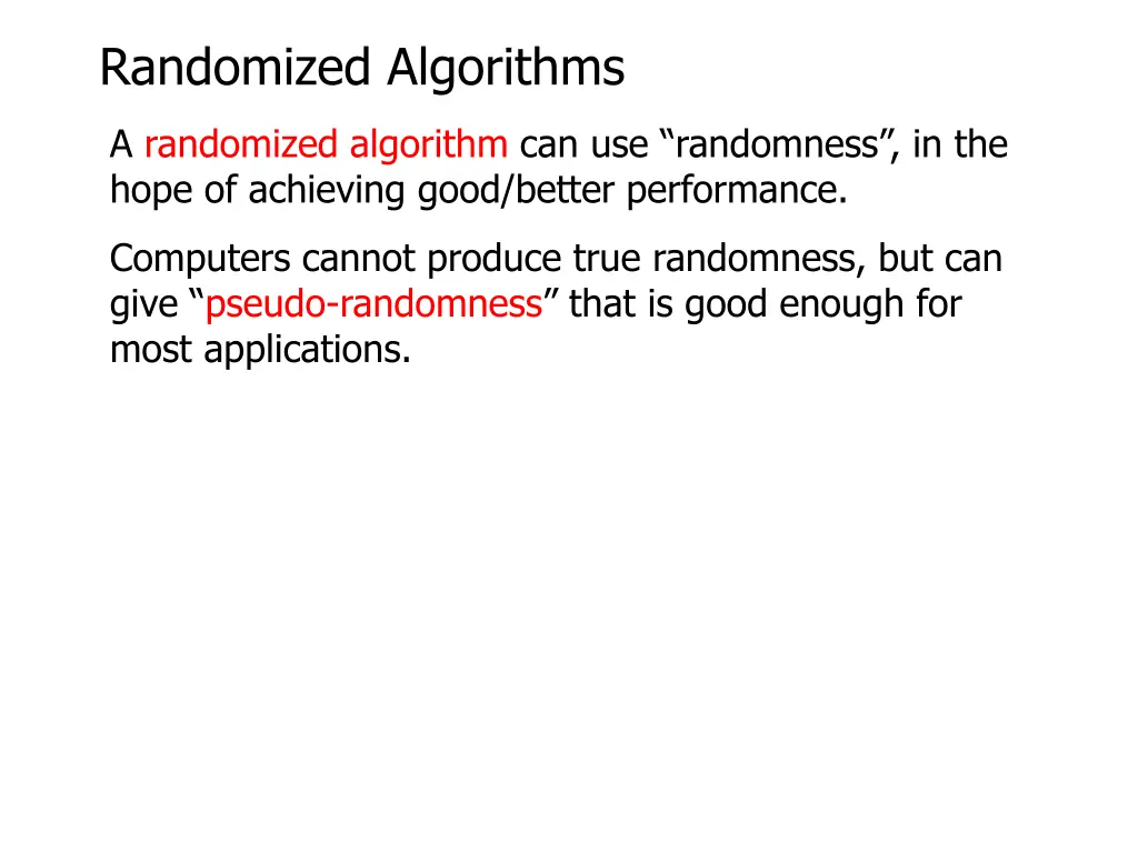 randomized algorithms 1