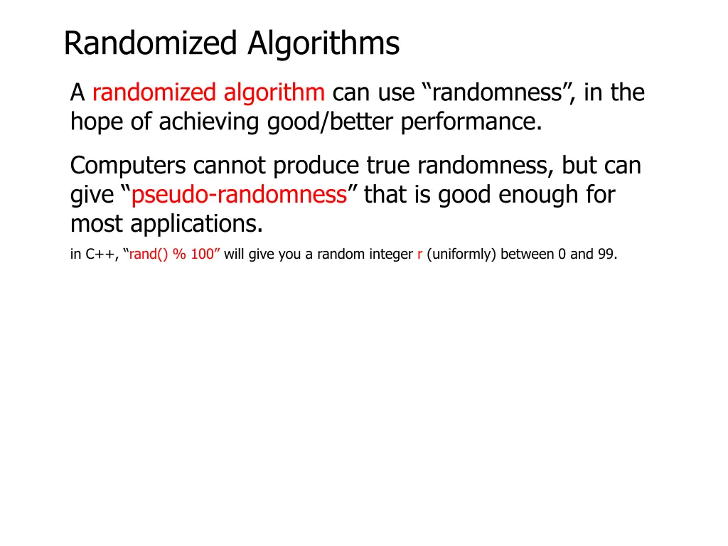 randomized algorithms 2