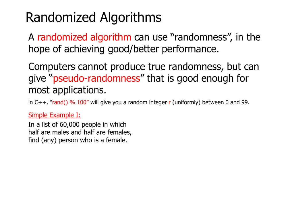 randomized algorithms 3