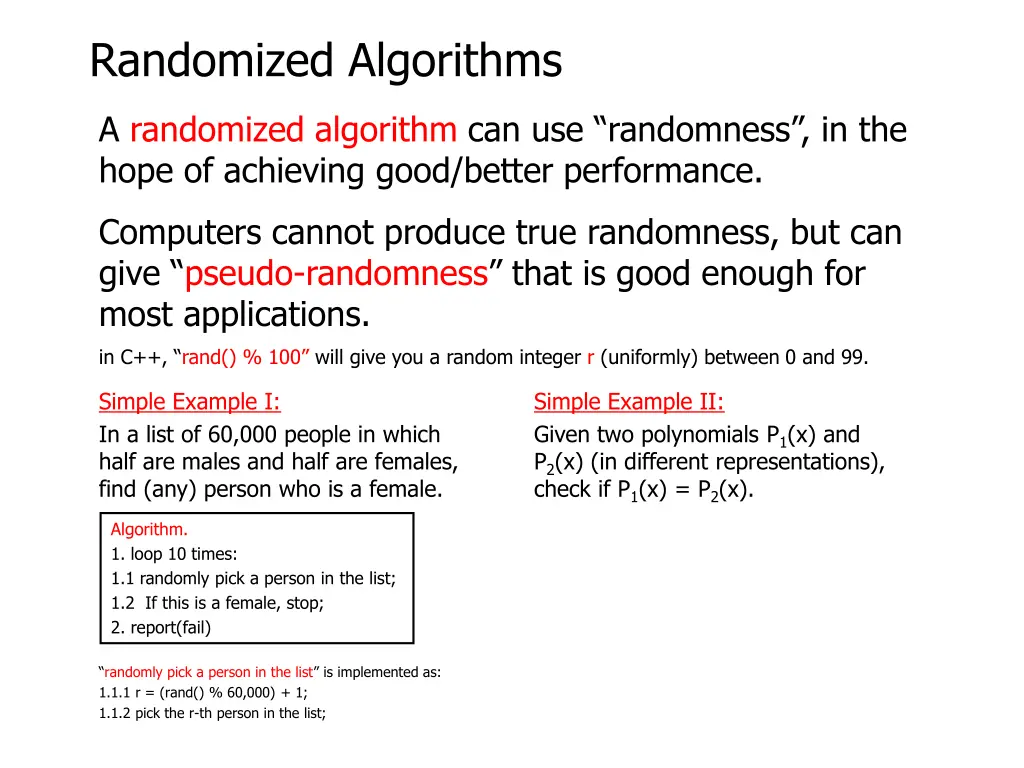 randomized algorithms 5