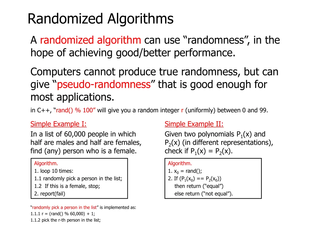 randomized algorithms 6