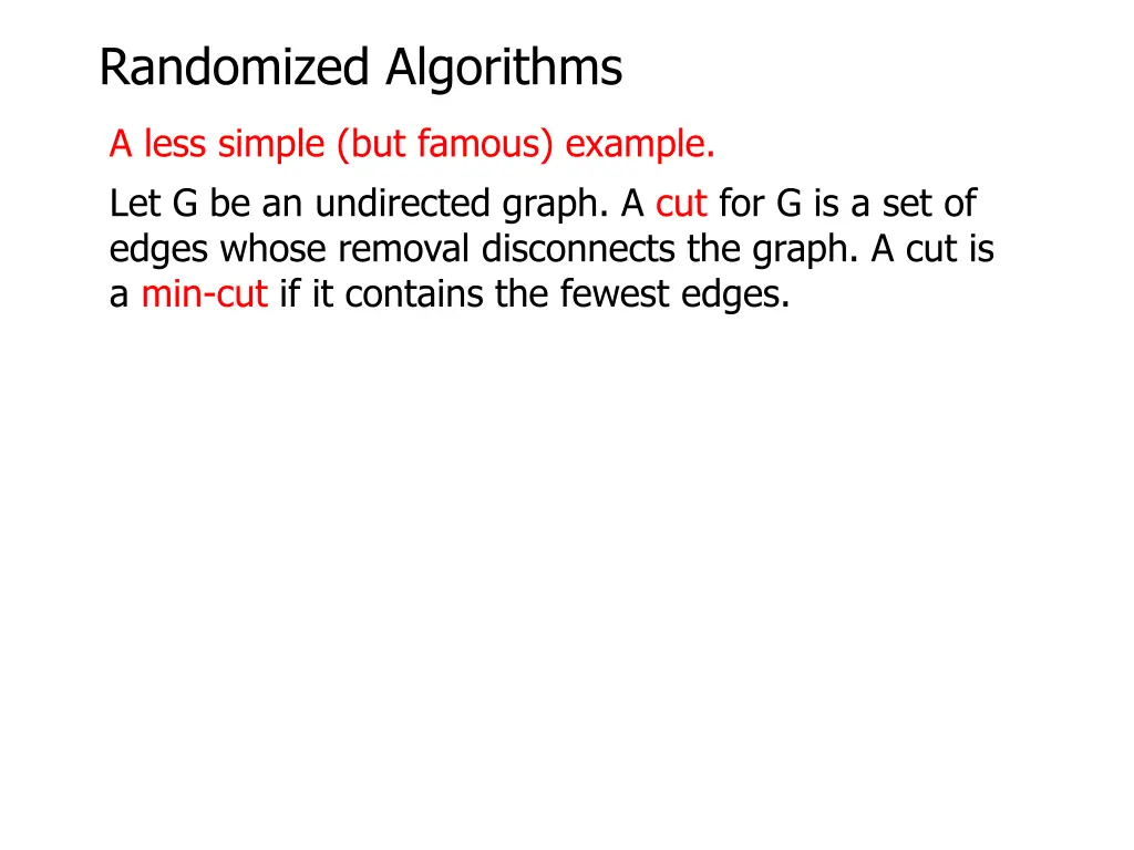 randomized algorithms 8