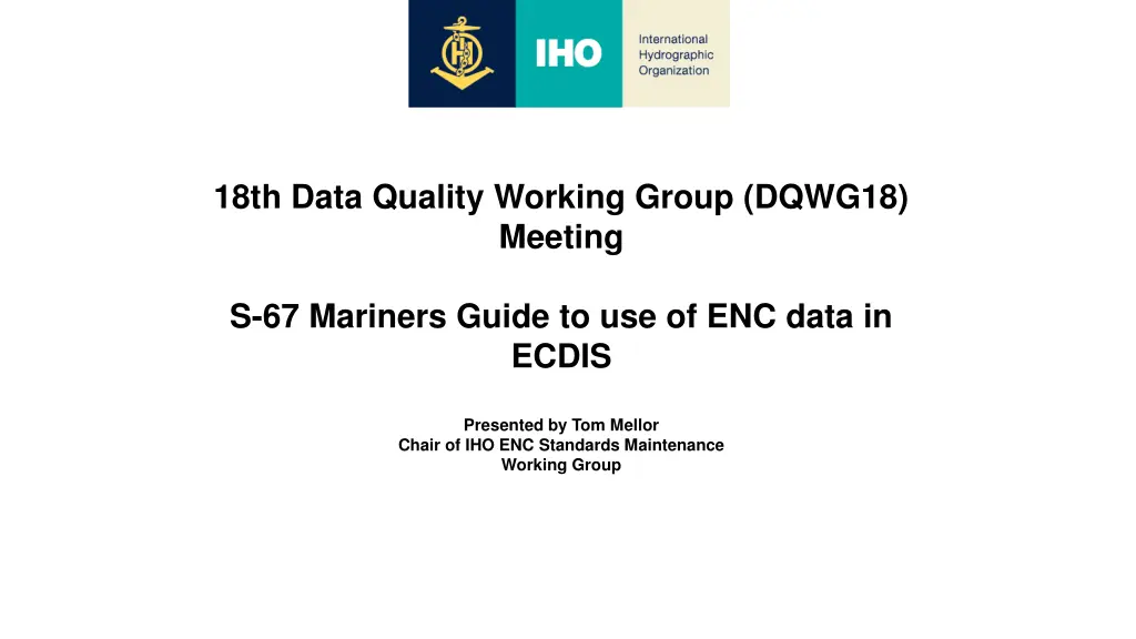 18th data quality working group dqwg18 meeting