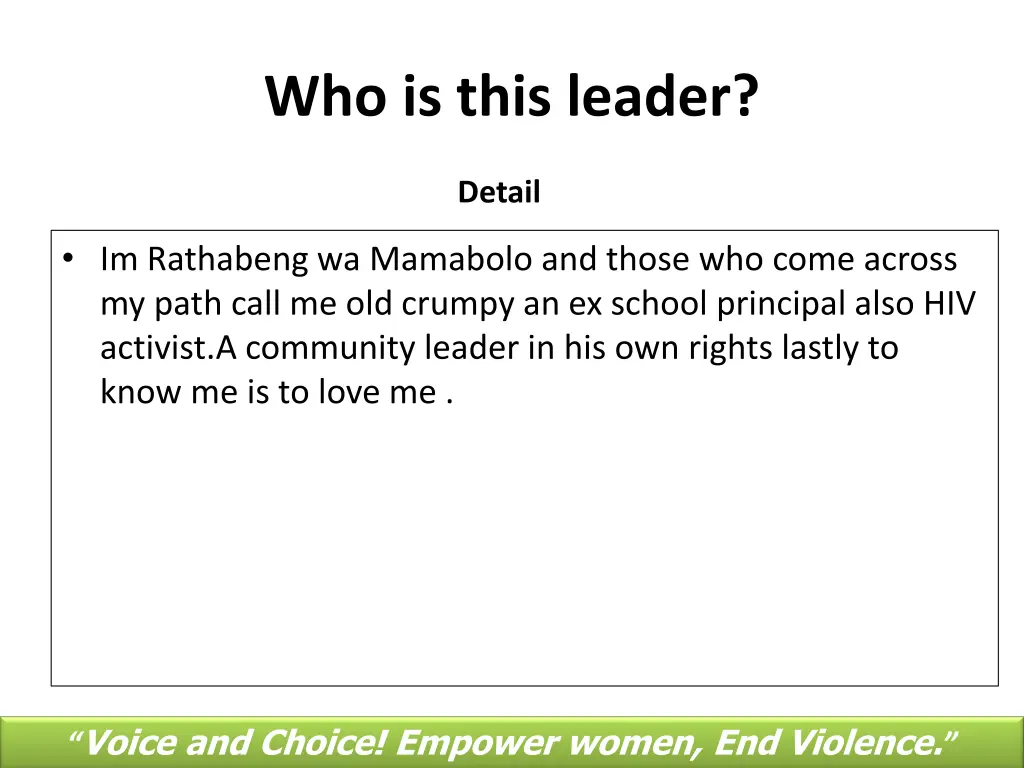 who is this leader