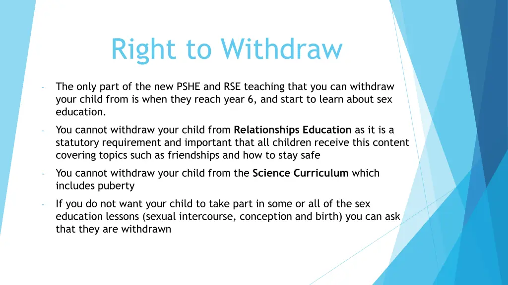 right to withdraw