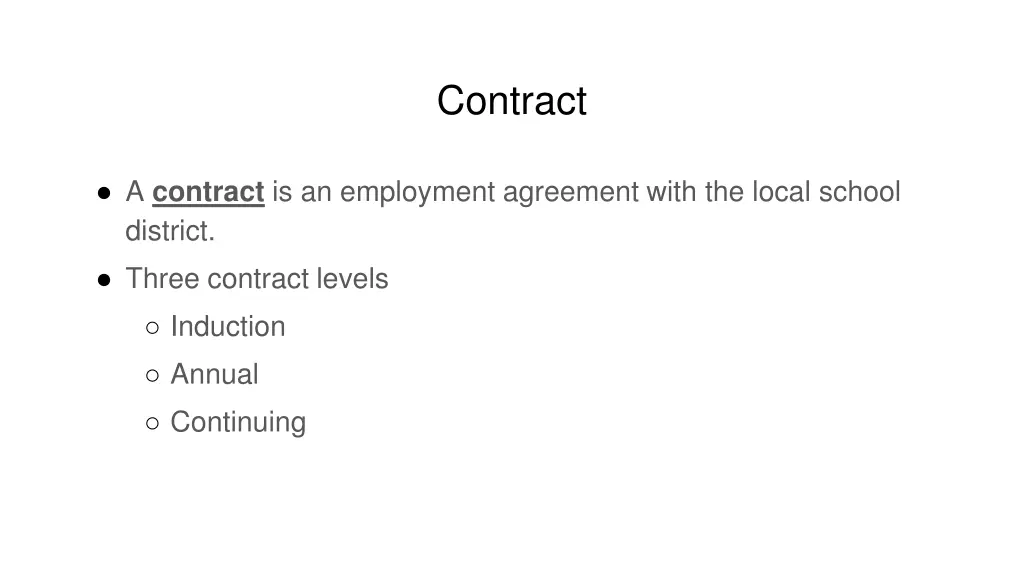 contract