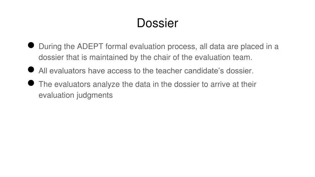 dossier