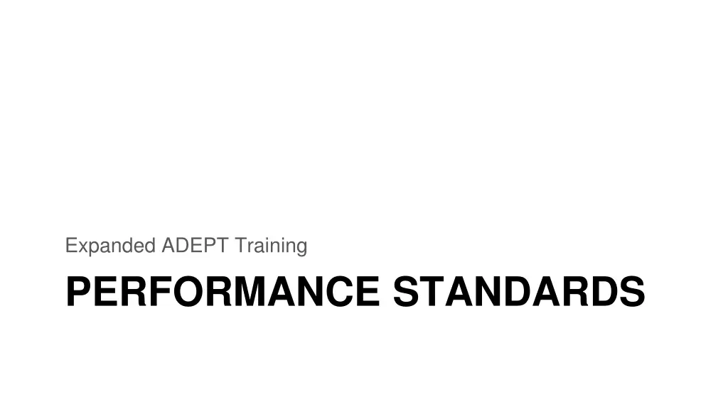 expanded adept training