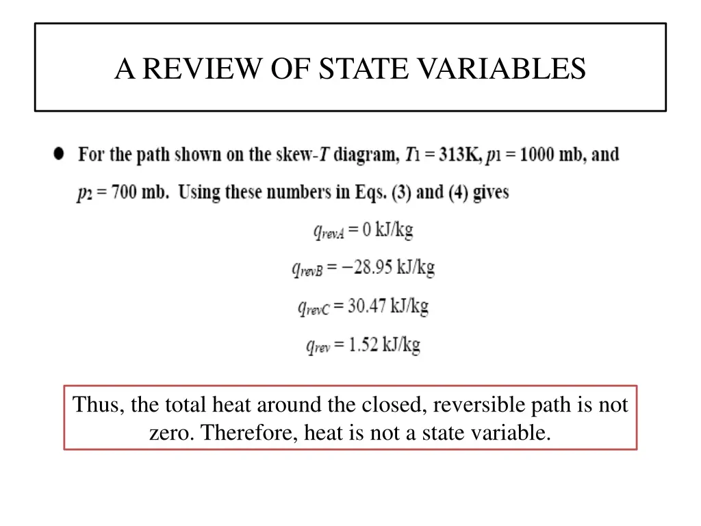 a review of state variables 7