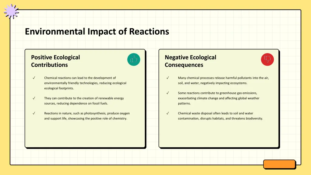 environmental impact of reactions