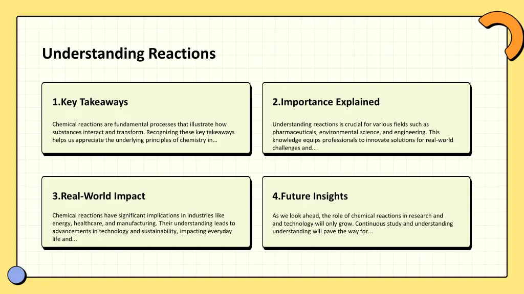 understanding reactions