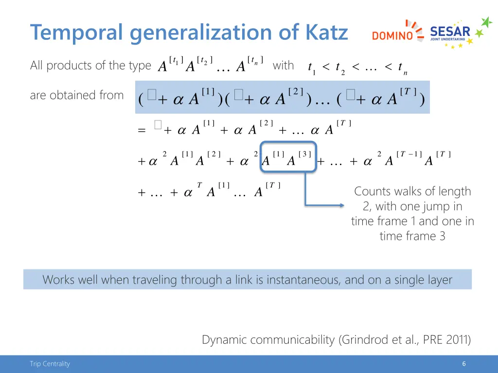 temporal generalization of katz 1