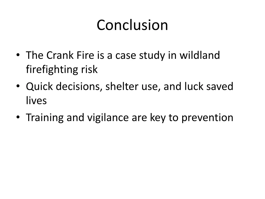 conclusion