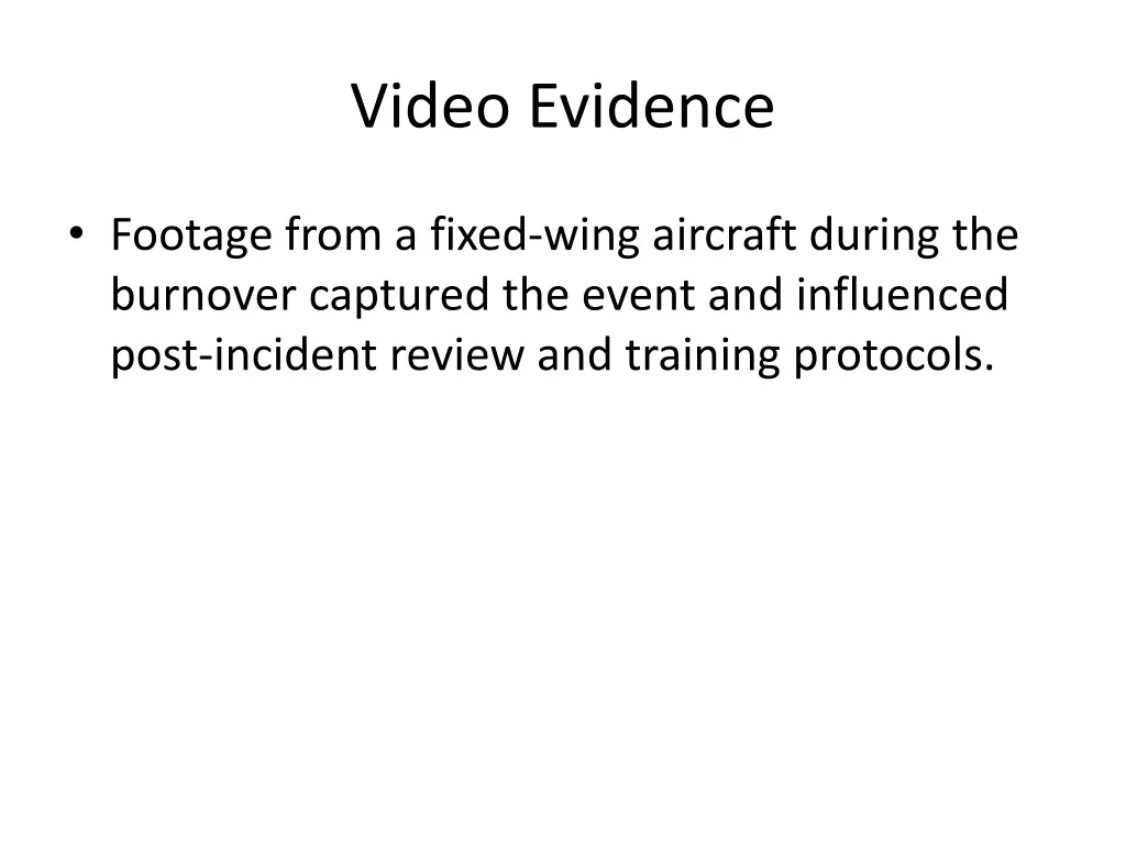 video evidence