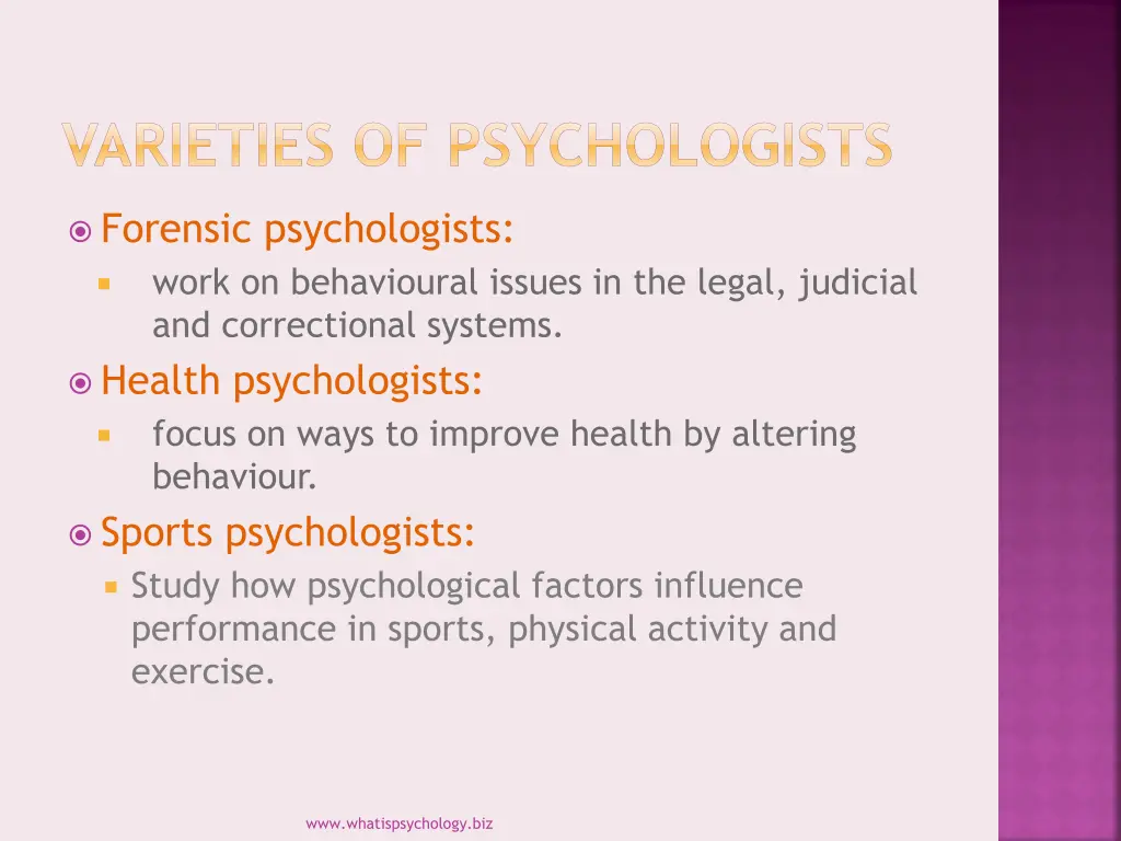 varieties of psychologists 2