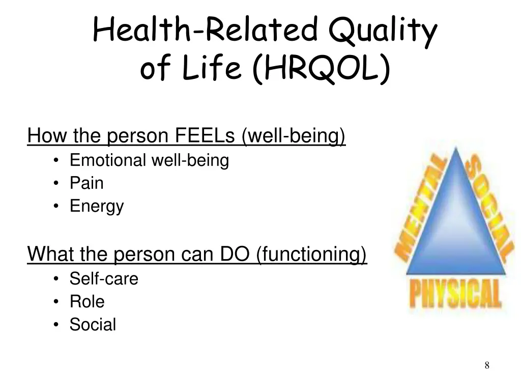 health related quality of life hrqol