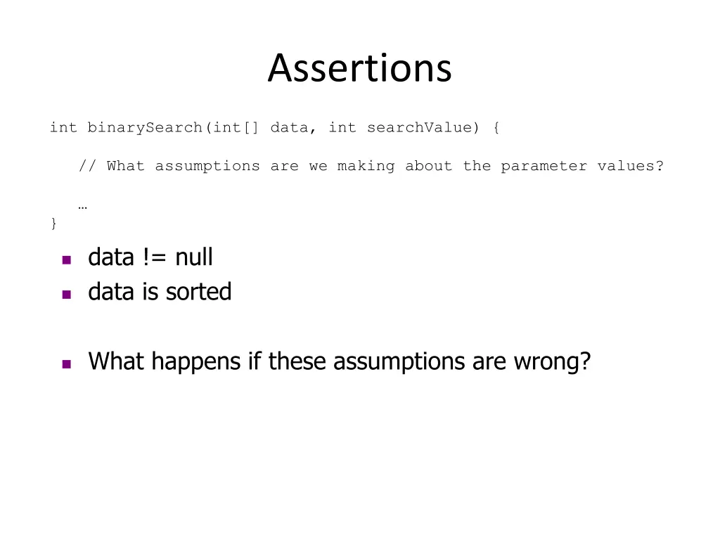 assertions 1