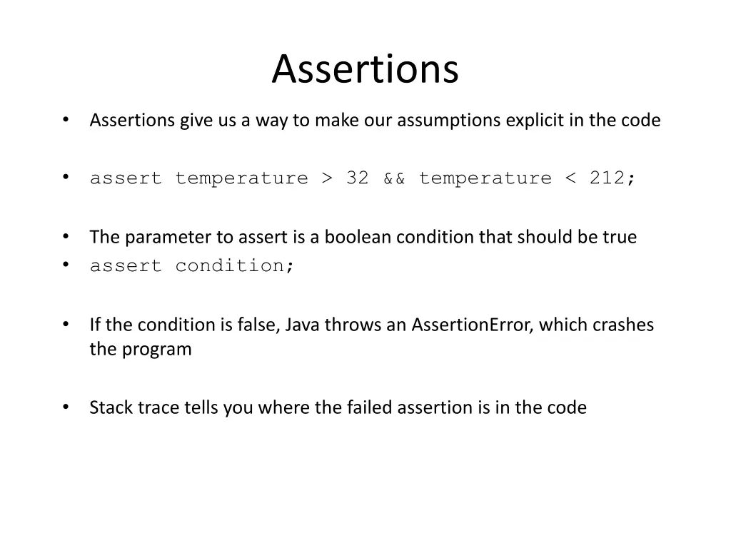 assertions 2