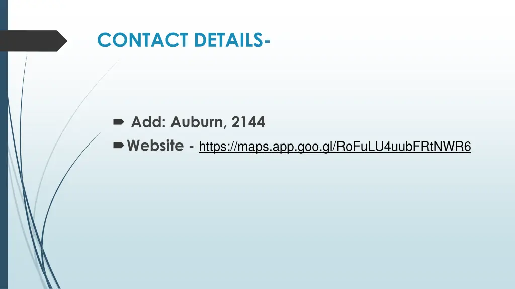 contact details