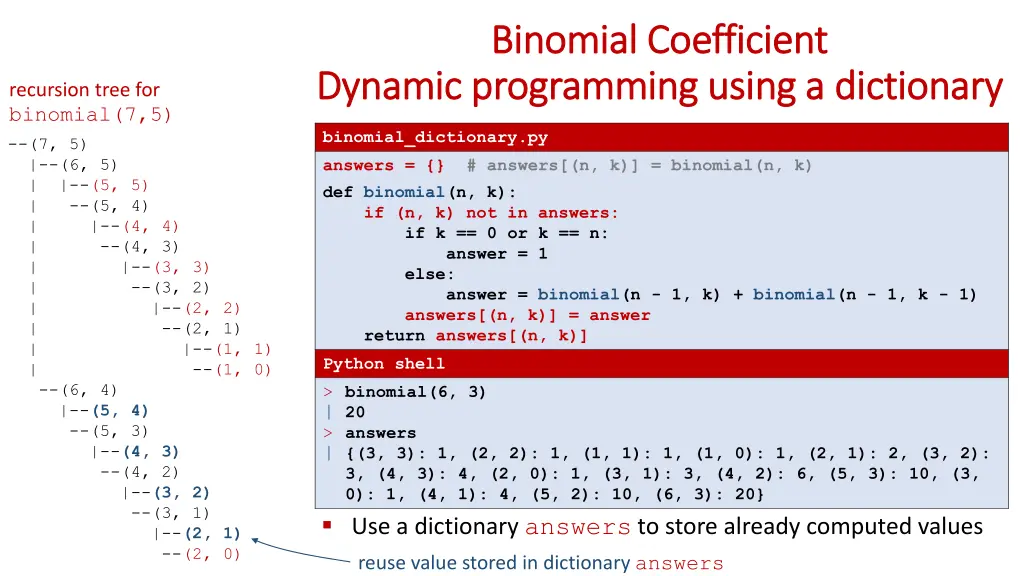 binomial binomial coefficient coefficient