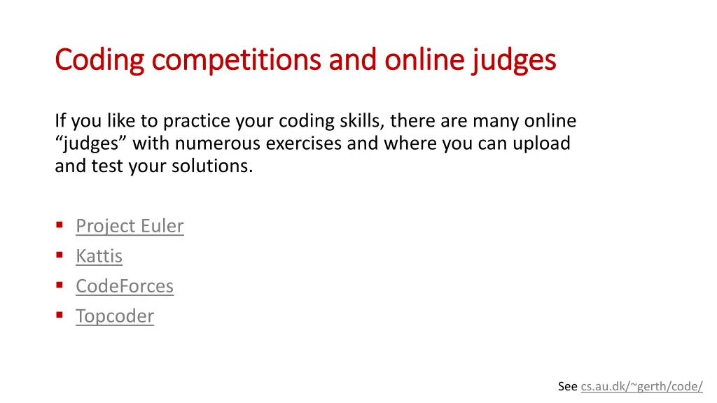 coding competitions and online judges coding