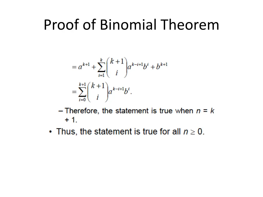 proof of binomial theorem 3