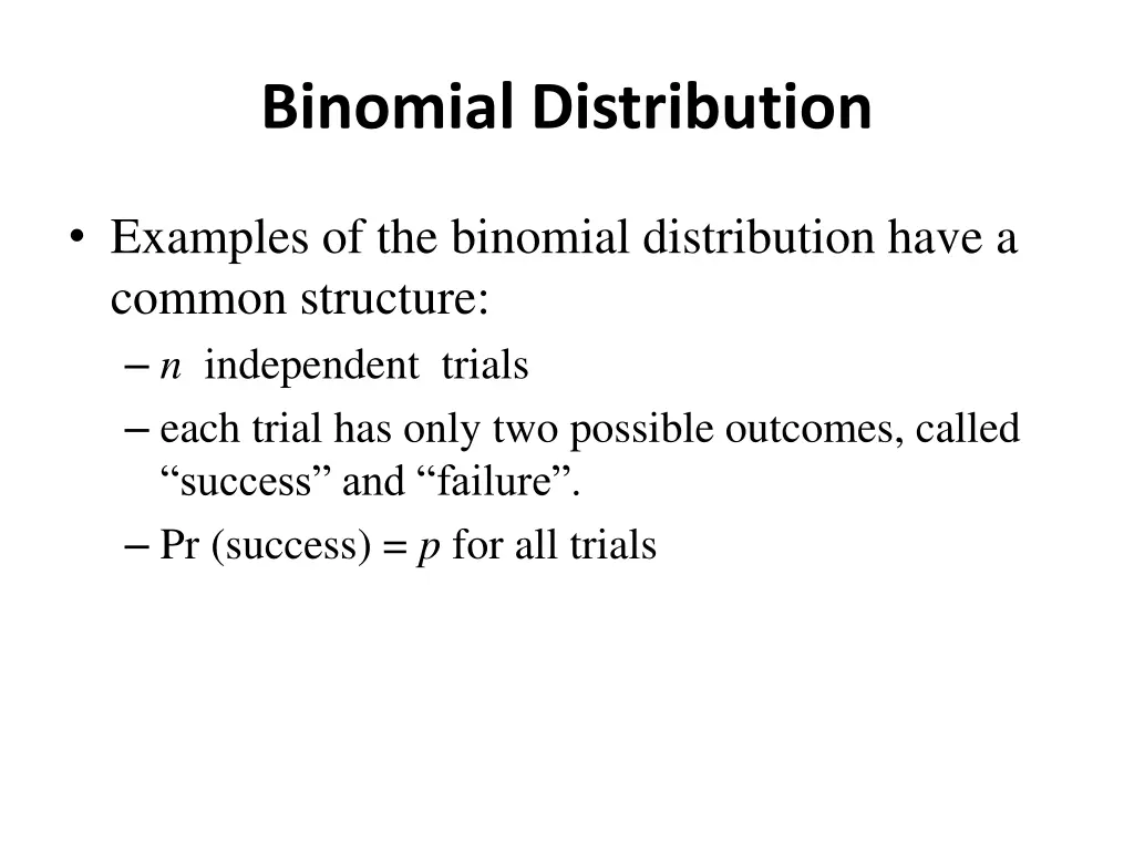 binomial distribution