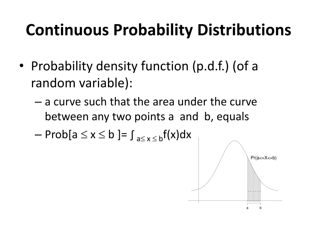 continuous probability distributions
