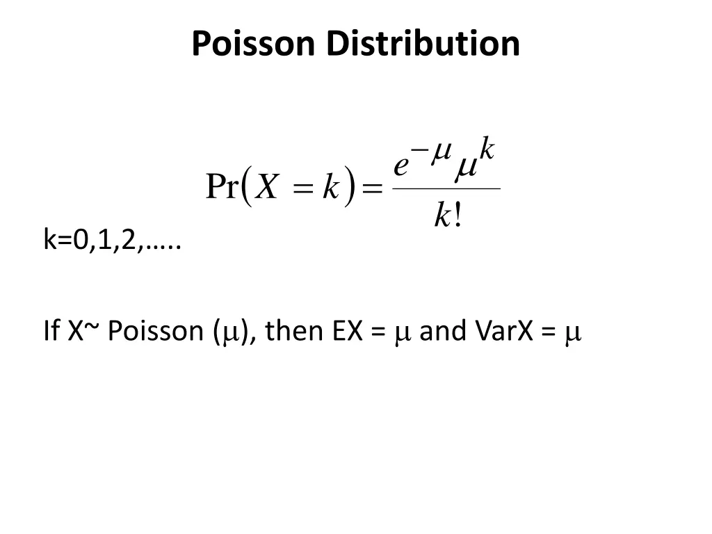 poisson distribution