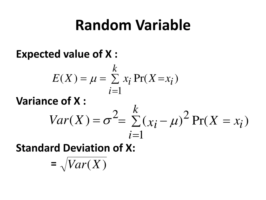 random variable 1