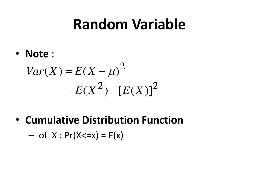 random variable 2