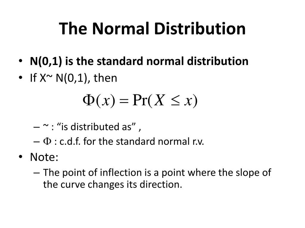 the normal distribution 1