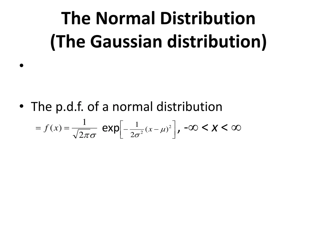 the normal distribution the gaussian distribution