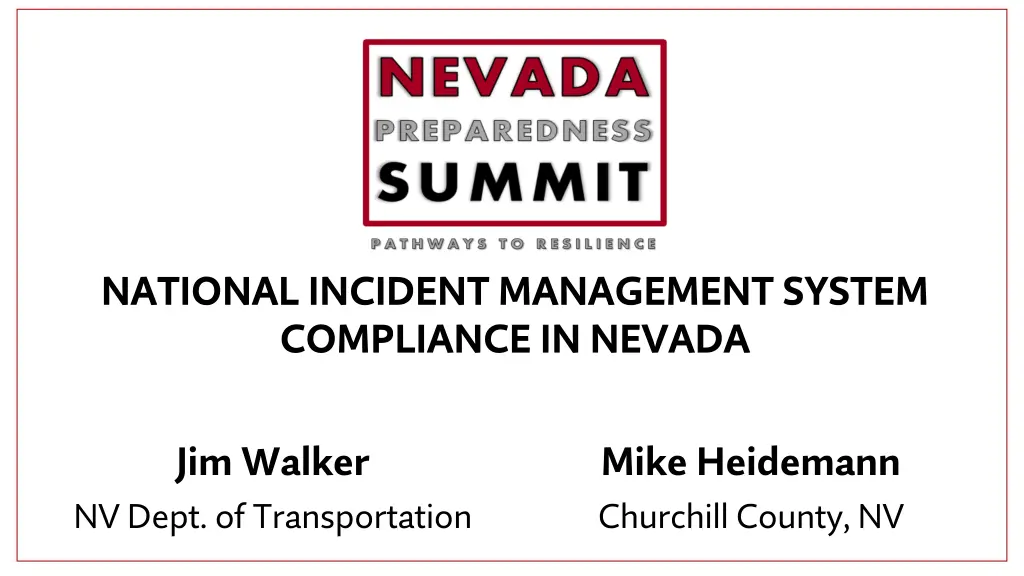 national incident management system compliance