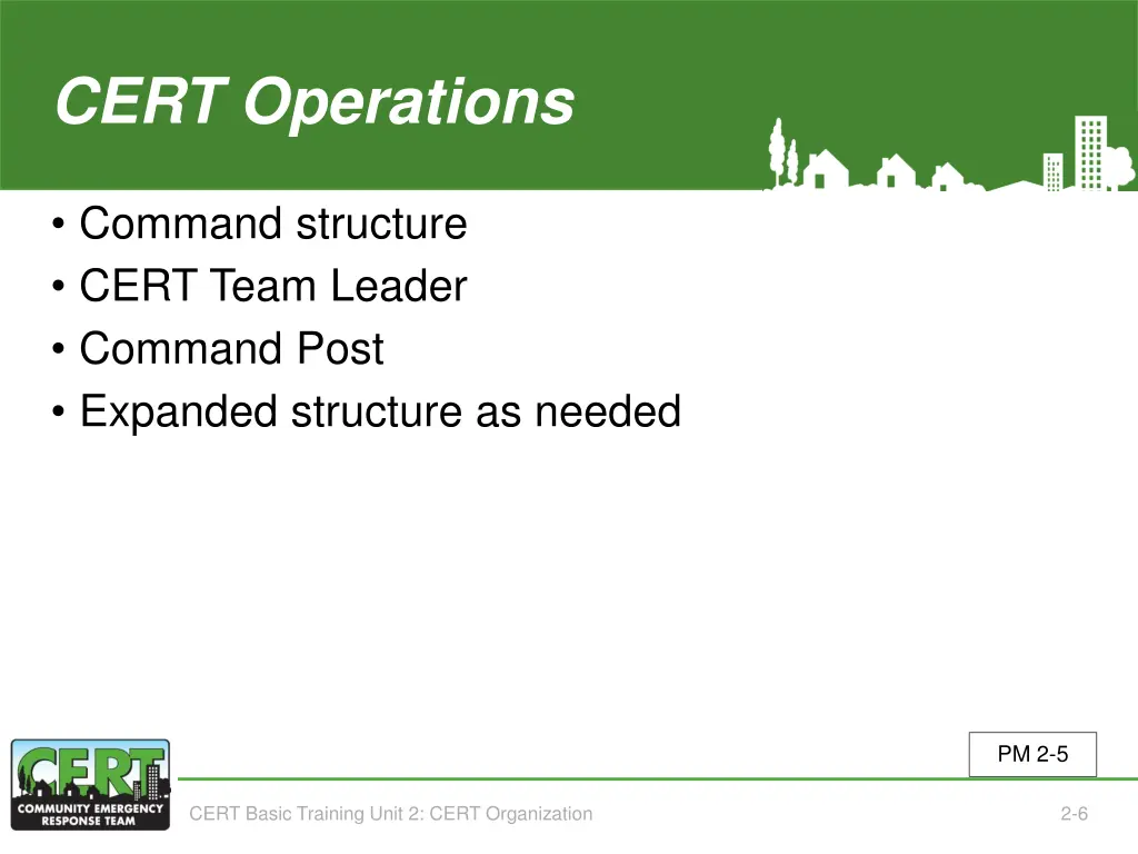 cert operations