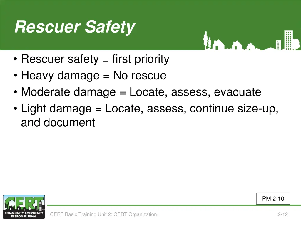 rescuer safety