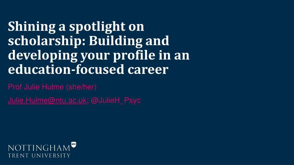 shining a spotlight on scholarship building