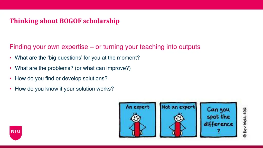 thinking about bogof scholarship