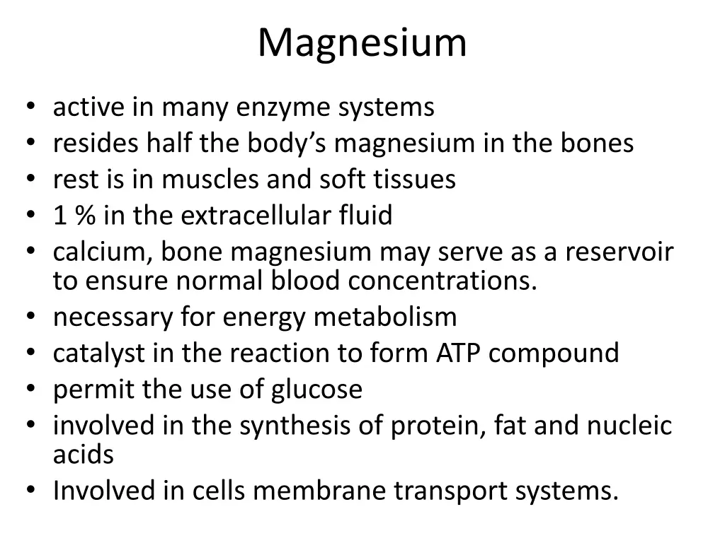 magnesium