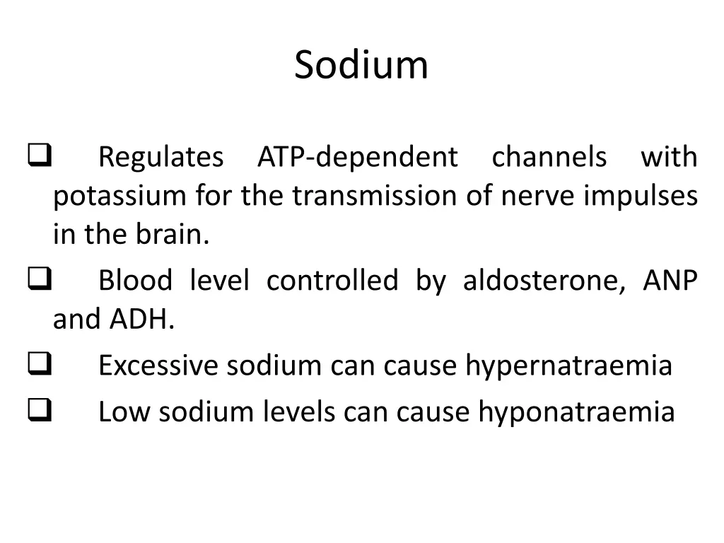 sodium