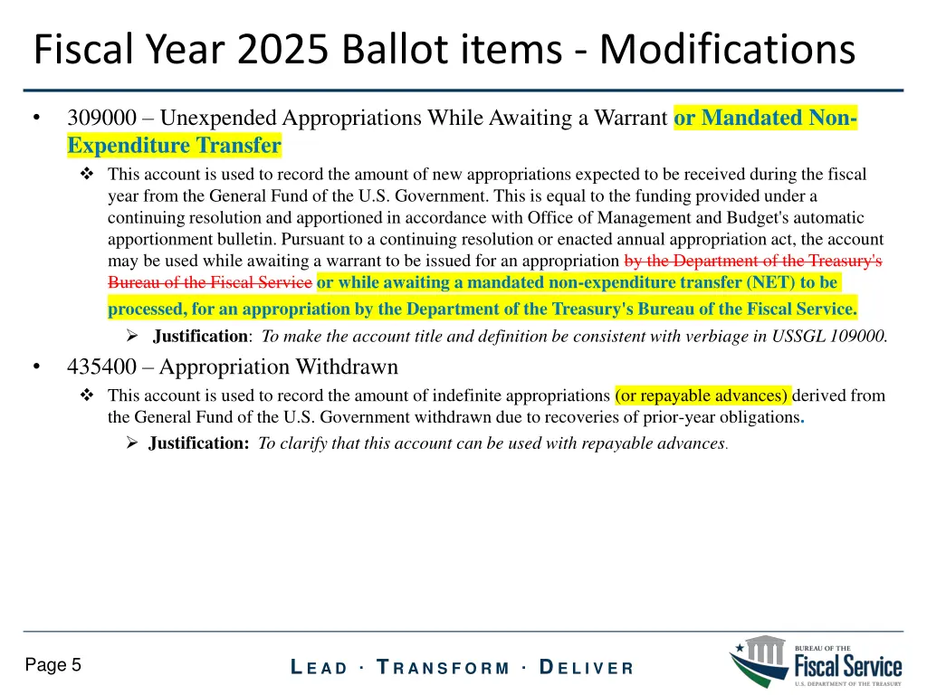 fiscal year 2025 ballot items modifications 1