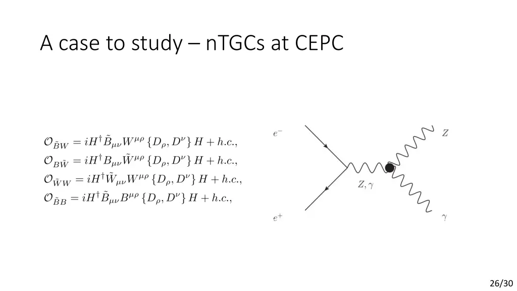 a case to study ntgcs at cepc